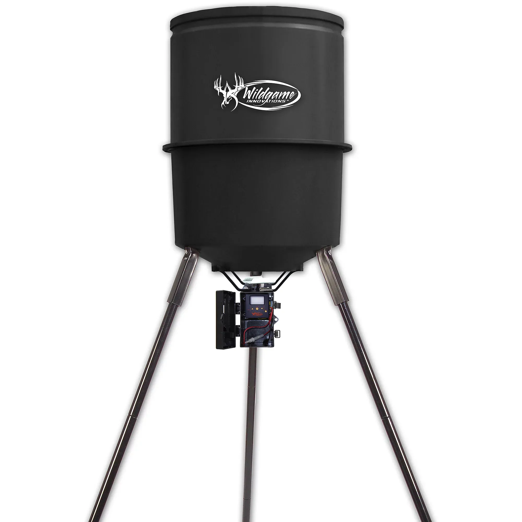 aefb4bb7fed4cc07bf392e0baa02cc6b72a10177a1e29d52cebcfe38a45b71c6 Wildgame Innovations Sports and Outdoors Quick Set Game Feeder, 30-Gal