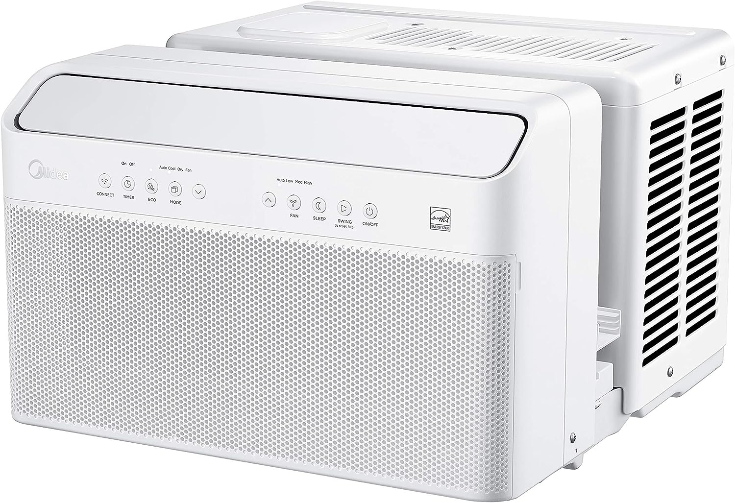 b0c1f354220211153e91ab731a653ed1728a518b9033fb56ed03f5077c9f735e U-Shaped Inverter Window Air Conditioner 12,000BTU with Open Window Flexibility, Robust Installation,Extreme Quiet, 35% Energy Saving, Smart Control, Alexa, Remote, Bracket Included.
