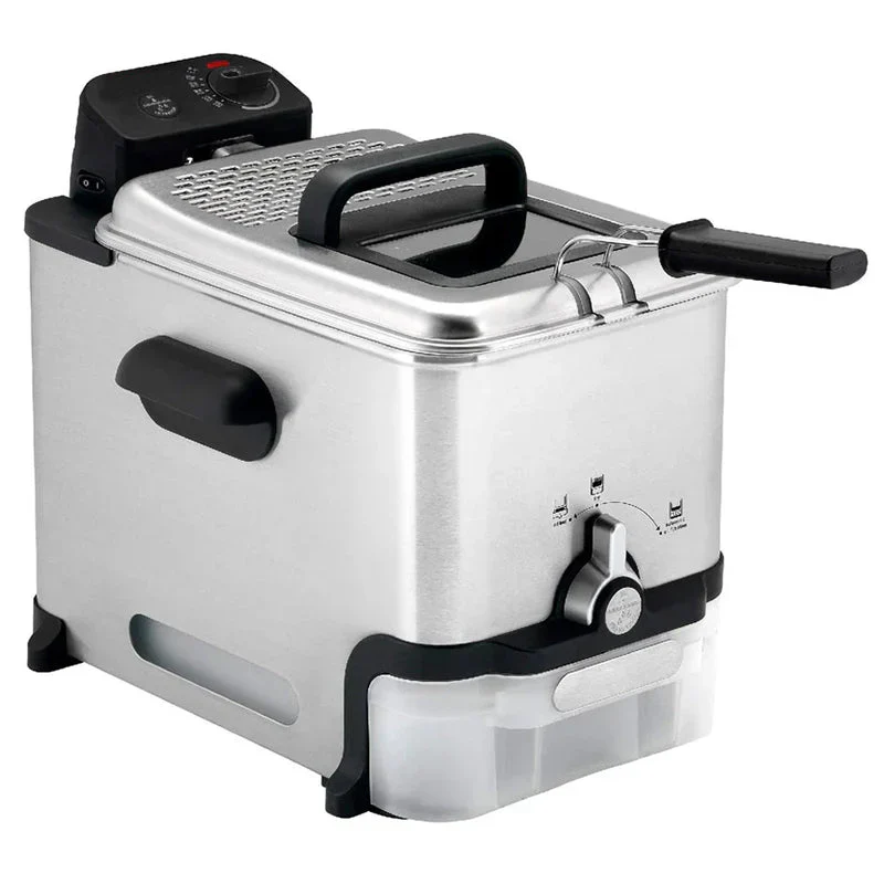 b17070edc90d2e09d6e1f47f276c3dc0019d9b18ec478d68cea4111fcc800bae Ultimate Steel Deep Fryer with Basket 3.5 Liter Oil and 2.6 Pound Food Capacity