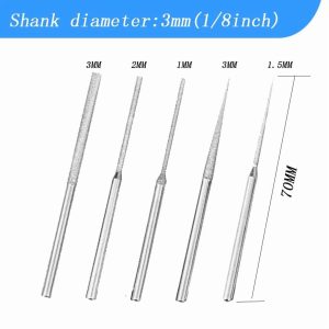 20Pcs Diamond Burr Set Drill Bits Mini Drill For Dremel Rotary Tool Accessories