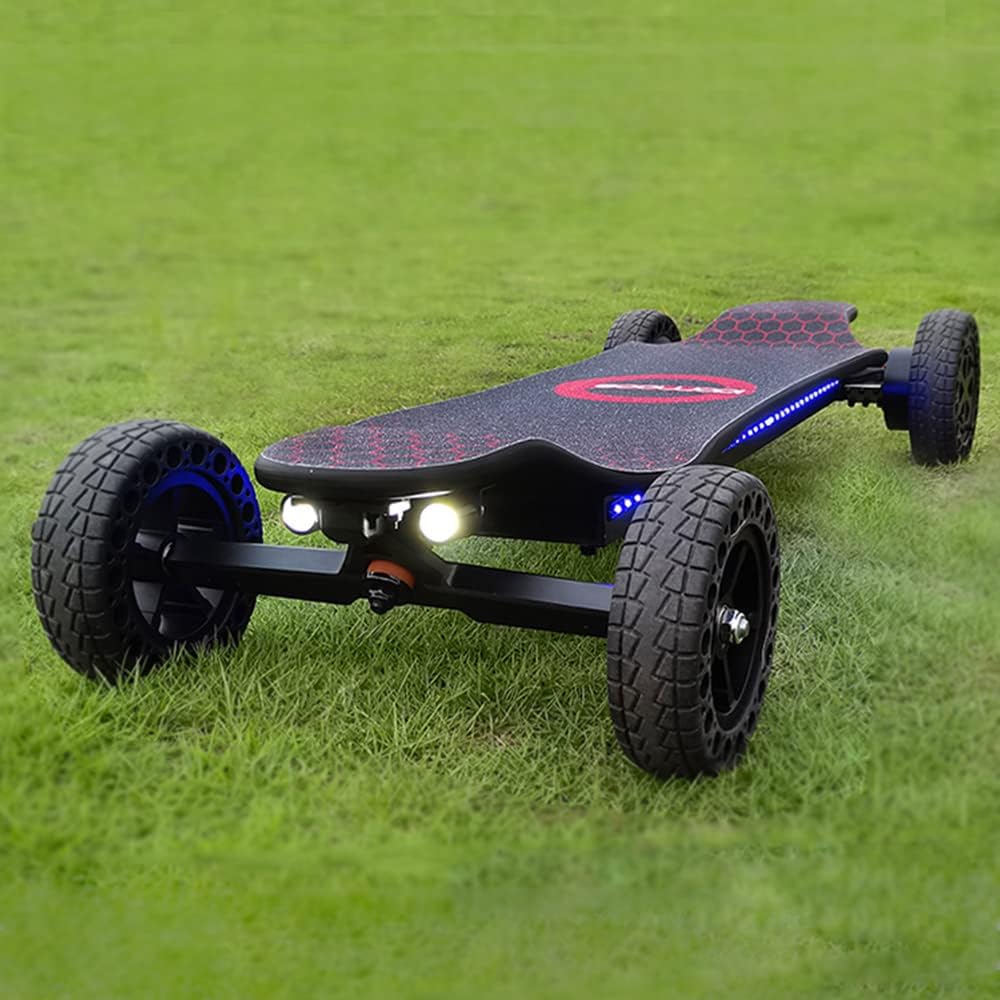 b1e6857cff4a40dbefb5fb5045b500a1b0b00dbd32b68daee0abf1e9f2c3dc4a 2025 Electric Skateboard 4000 Watts | 12S3P | 35 mph | 22 Mile Range | 6" Wheels | Cool Lights |(Black)