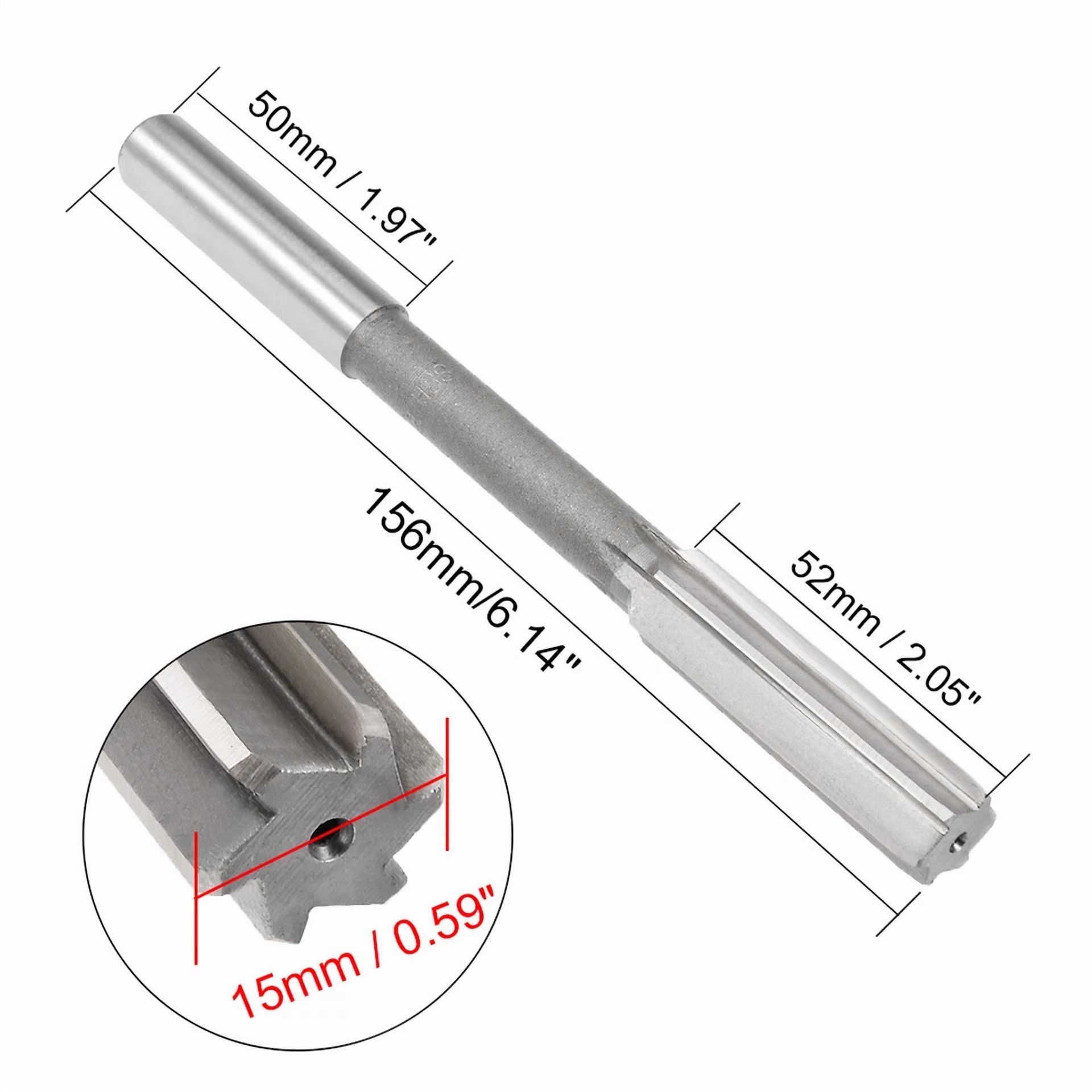b24c35ef93cecd27acf9fee4011499c95465edfaad1cd1bf5918079dd4a672ab YANI -15Mm Chucking Reamer Hss H7 6 Straight Flutes Machine Milling Cutter Tool