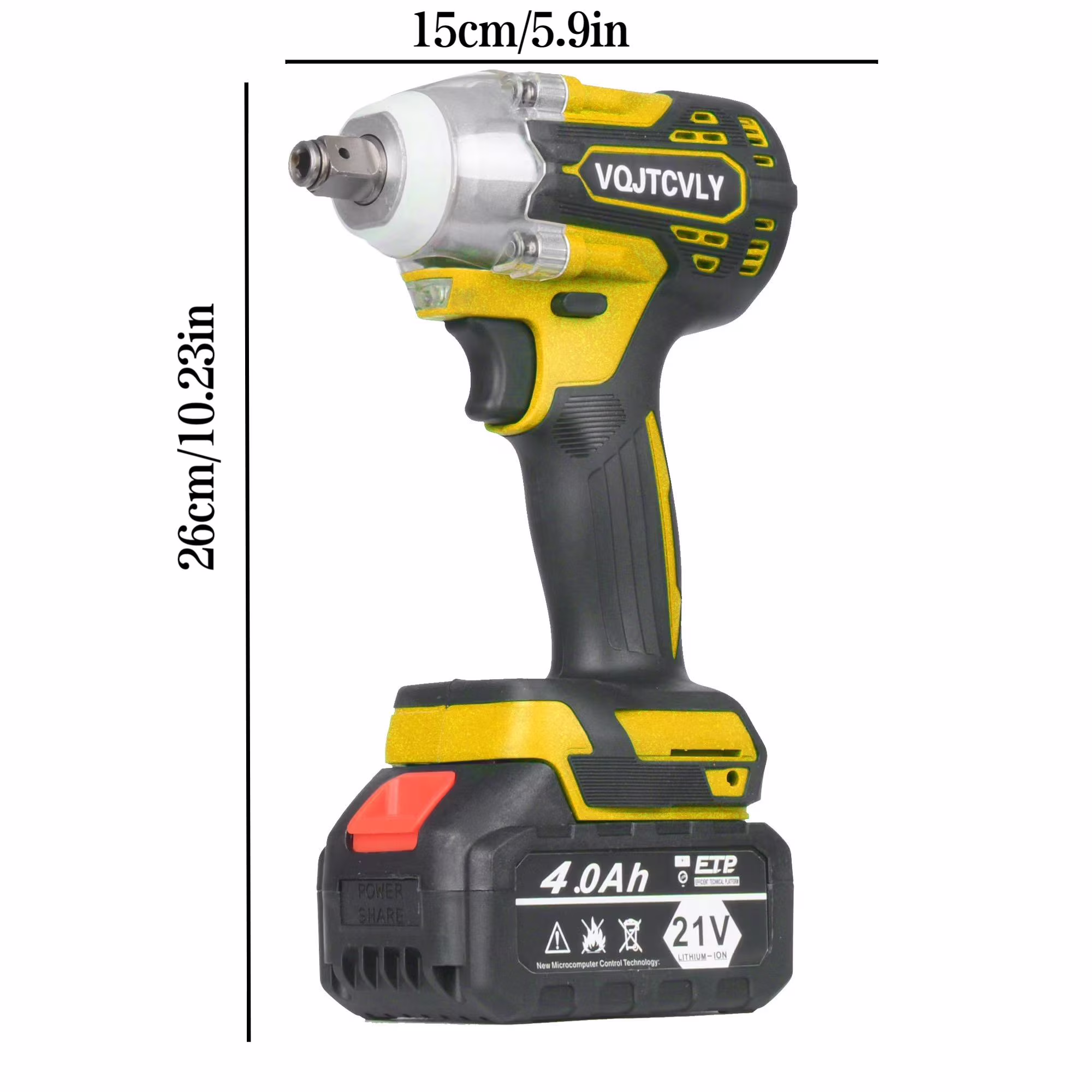 b27497a5420a11b8c29fdc4c9d366b374560d0418770ca70191bee01ab73d49c VQJTCVLY Brushless impact driver, 21V Cordless impact wrench 1/2 Inch, 2 × 4.0Ah impact drill tool set, 5 Sockets, 7 Drill, 6 Screws for Car Home Truck Mower Father Dad Husband, Yellow