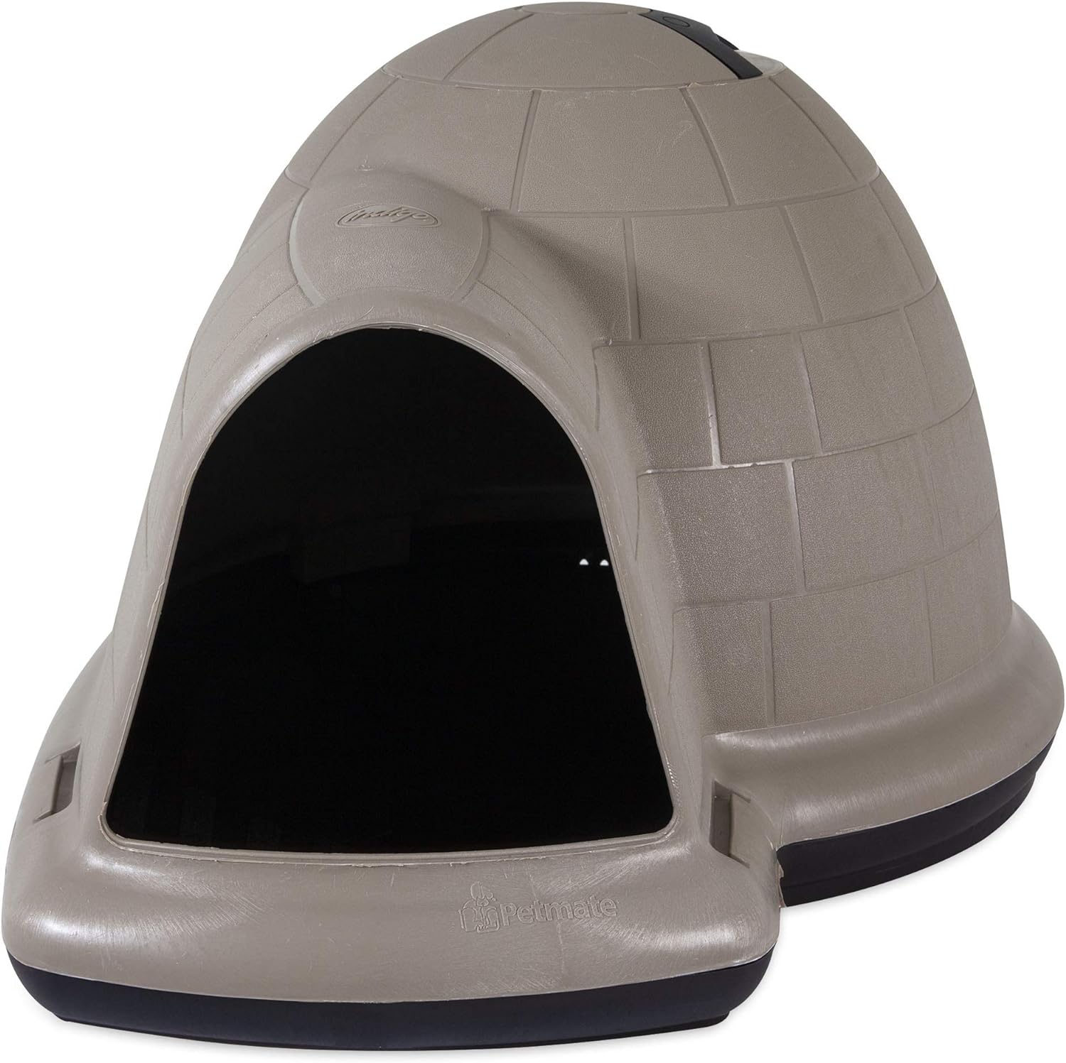 b2bfc3fb3eb5e39bdc09ca892edc289efd3154e69507c3c226635df068876cda Petmate Indigo Dog House (Igloo Dog House, Made in USA with 90% Recycled Materials, All-Weather Protection Pet Shelter) for XL Dogs -90 to 125 pounds, Made in USA(Medium)