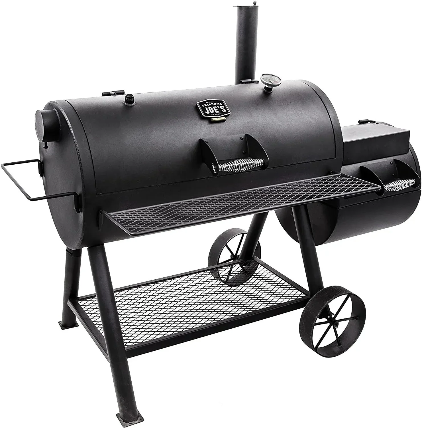 b395875a731a03a4808a4c5bdcb9af55fc9bf674bb87ba2965c443161b69f0fa Oklahoma Joe's Longhorn Reverse Flow Smoker