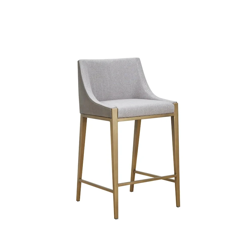 b41280df9c917ed708ab838a46eef7ac552842db5887c1dd6ffb07cf6090a951 Modrest Fairview Contemporary Grey Brass Counter Stool(SINGLE)