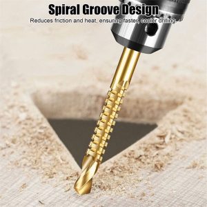 2025Twist Drill Bit Set Power Tool Accessories Screw Holes For Wood Metal (6Pcs)