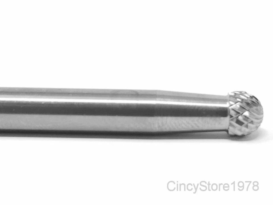 b6e5562c3200a270ed6ee7acf9c2a0bd2cc92a3858d6175fdcc7fb12e28c303f KLYNE - Sd1D Ball Shape Tungsten Carbide Burr Bur Cutting Tool Die Grinder Bit 1/4" New