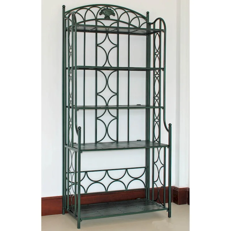 b6f713f4f40b85906b747b061c190a6cb81cc37ead90d9153a5186c7f6af0930 Mandalay 5-Tier Iron Baker's Rack(Bronze Hammered)