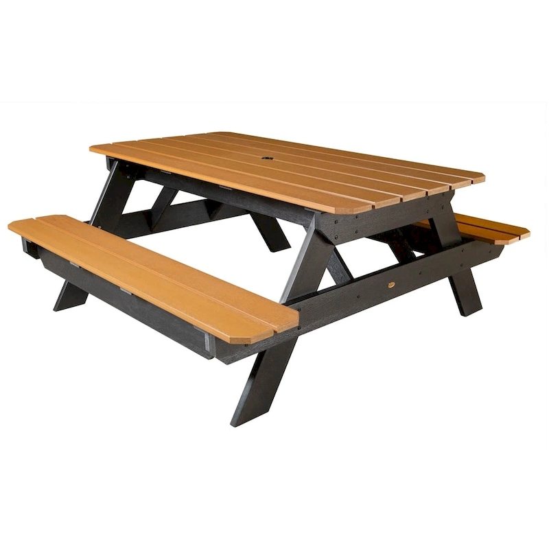 b72e957fe5a549dc35a87e21811507a136b376e3e9a7d905b1bd1f51166c1a02 HIGHWOOD Eco-friendly Picnic Table(Saddle)
