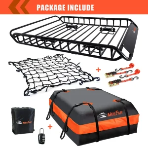 MeeFar Roof Rack Carrier Basket Universal Rooftop