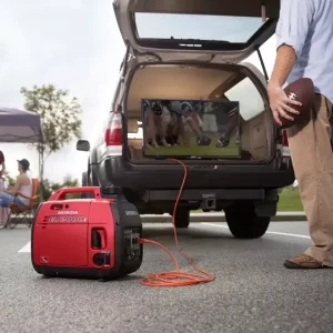 Honda EU2200i 2200-Watt Gasoline Portable Inverter Generator(Red)
