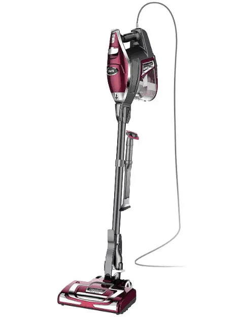 b76776c808a92c58c98ae602b00f508892b04982c13a618c00cde415516af203 Shark HV322 Rocket Deluxe Pro Corded Stick Vacuum with LED Headlights, XL Dust Cup, Lightweight, Perfect for Pet Hair Pickup, Converts to a Hand Vacuum, with Pet Attachments, Bordeaux/Silver