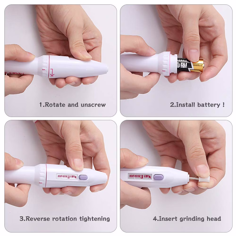 b8c7ebd2f3be6692da6748333fa8d3ec555506072f910742138863ed8ac9251b SNNROO 5-in-1 Electric Manicure Set, Nail Drill File Grinder Grooming Kit,Callus Remover Nail Buffer Polisher Nail Art Pedicure Kit for Home Salon,White