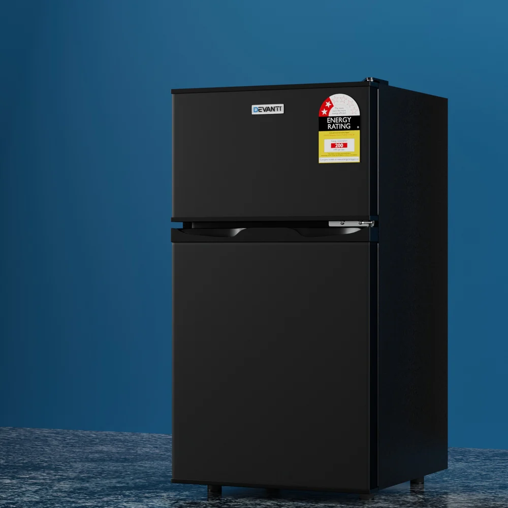 b9b13c4979eb17bcd6fef73af65bf683fc701be5a85dfd6418fd4963ab8752ef Devanti 80L Bar Fridge Mini Freezer Refrigerator Black