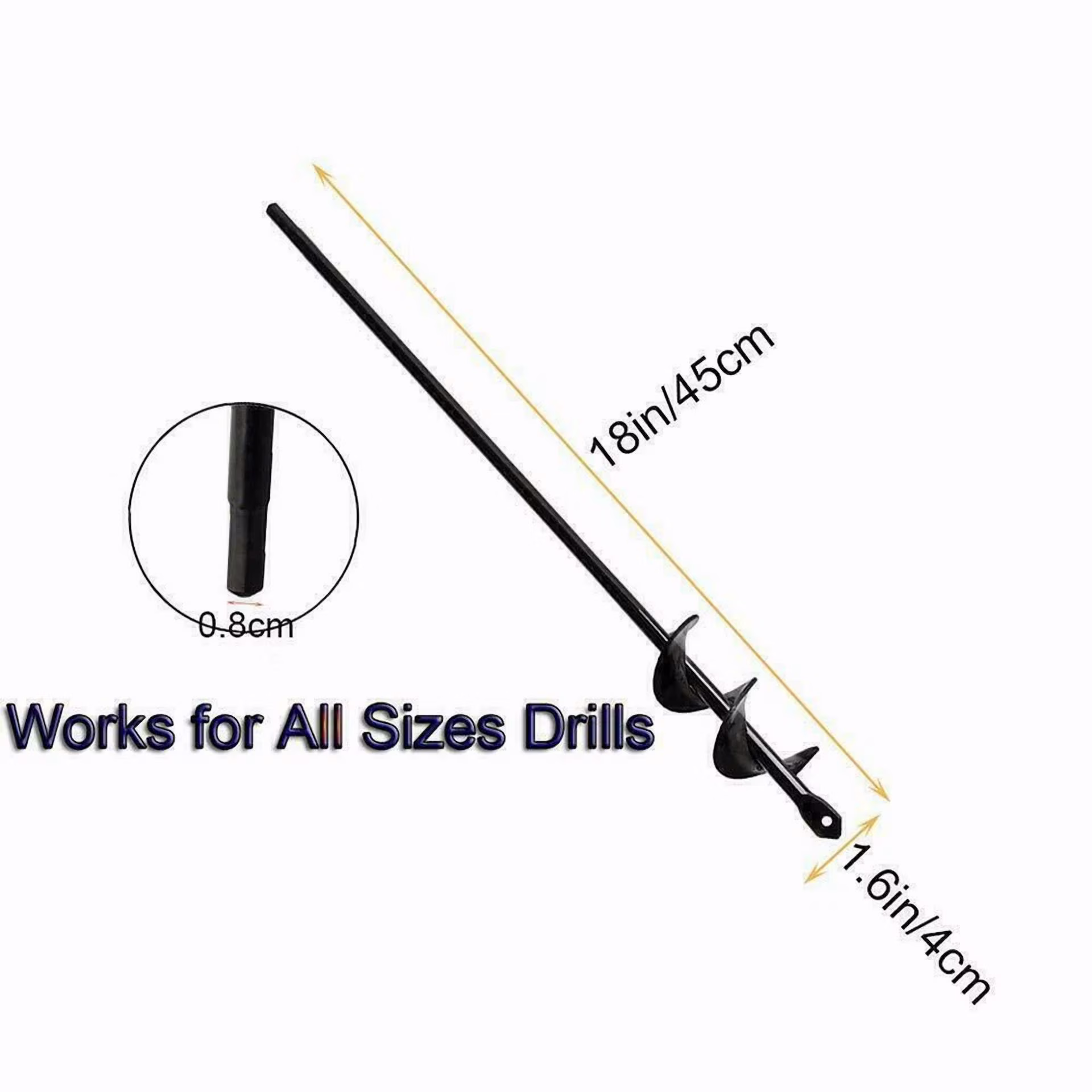 b9feda6b5768ab35dfde2824ddf430a99045e87f46d8244b8677192974735bbc PURELY- 18" Planting Auger Spiral Hole Drill Bit Garden Soil Yard Earth Bulb Hole Digger