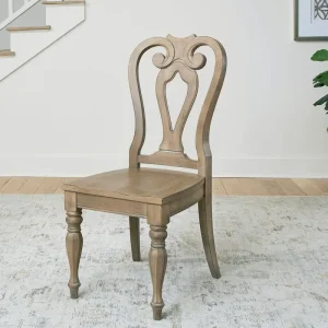 Wide-Back Dining Chairs (Set of 2)(Antique White)