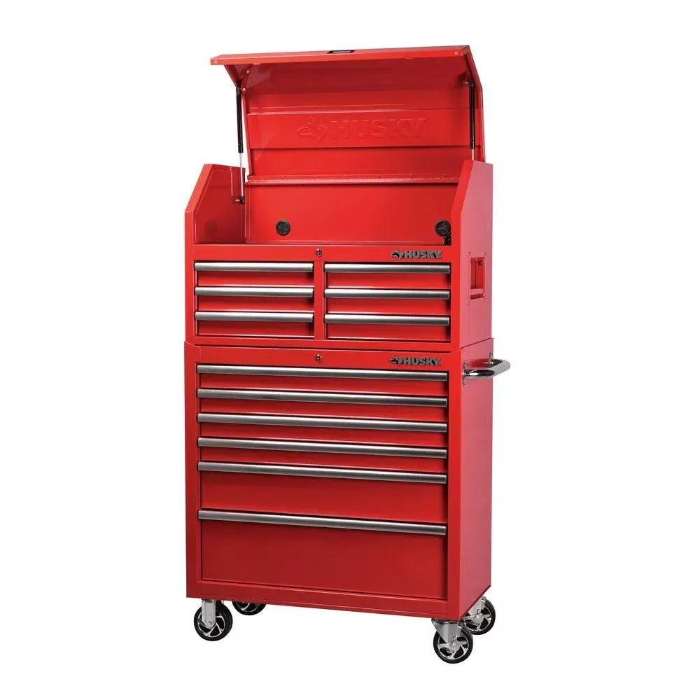 ba920feb3c9eedb8788229941168306d08d23cbeda6d23b7370e68df0eca2cc1 36 in. 12-Drawer Tool Chest and Cabinet Combo