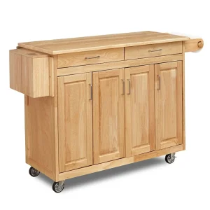 Homestyles General Line Brown Wood Kitchen Cart - N/A(Brown/Kitchen Cart/WOOD)