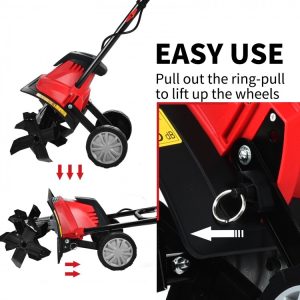 Corded Electric Tiller and Cultivator 9-Inch Tilling Depth(14 inches)