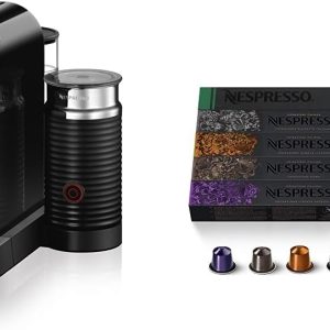 Nespresso CitiZ Original Espresso Machine by De'Longhi, Black(Machine + Frother/Black)