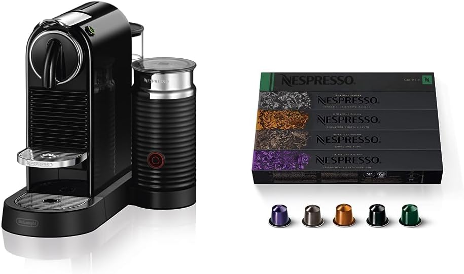 bc4ce8487516cc8ad5e43c97bcb7f33bb357546095b4947cff12eb001d140af9 Nespresso CitiZ Original Espresso Machine by De'Longhi, Black(Machine + Frother/Black)