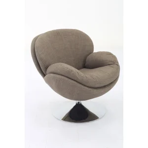 Relax-R Strand Leisure Accent Chair in Khaki Fabric(Red)