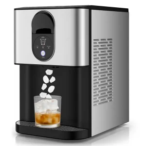 56 LBS/24H Nugget Ice Maker Countertop, Self-Dispensing Pepple Chewable Ice Making Machine with Self-Cleaning System(Default Title)