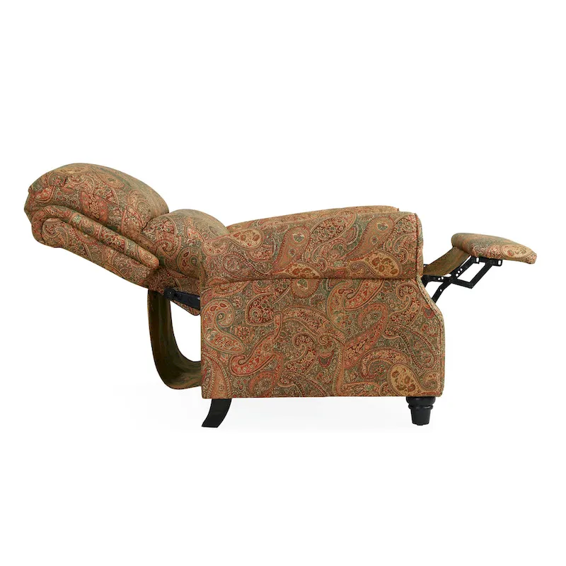 be1d3f74a2a32bf0c734ba062d4504cb6fc3cc5c98558c6cedd9c826c0983fbc Copper Grove Jessie ProLounger Paisley Push Back Recliner Chair(Brown Multi Paisley)