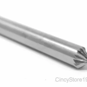 KLYNE - Sk1D Cone 90 Degree Carbide Burr Bur Tool Die Grinder Bit 1/4" Countersink