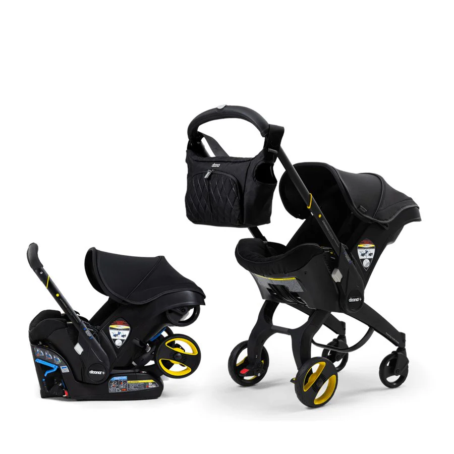 c01ff7a5356ea9726bcfd441247bff86b91e5520f0e45ad7790213b5f21def03 DOONA Infant Car Seat Stroller With Latch Base -- Open Box(Nitro Black)