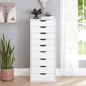 Office File Cabinets Wooden File Cabinets Lateral File Cabinet Wood File Cabinet Mobile File Cabinet Mobile Storage Cabinet(White)