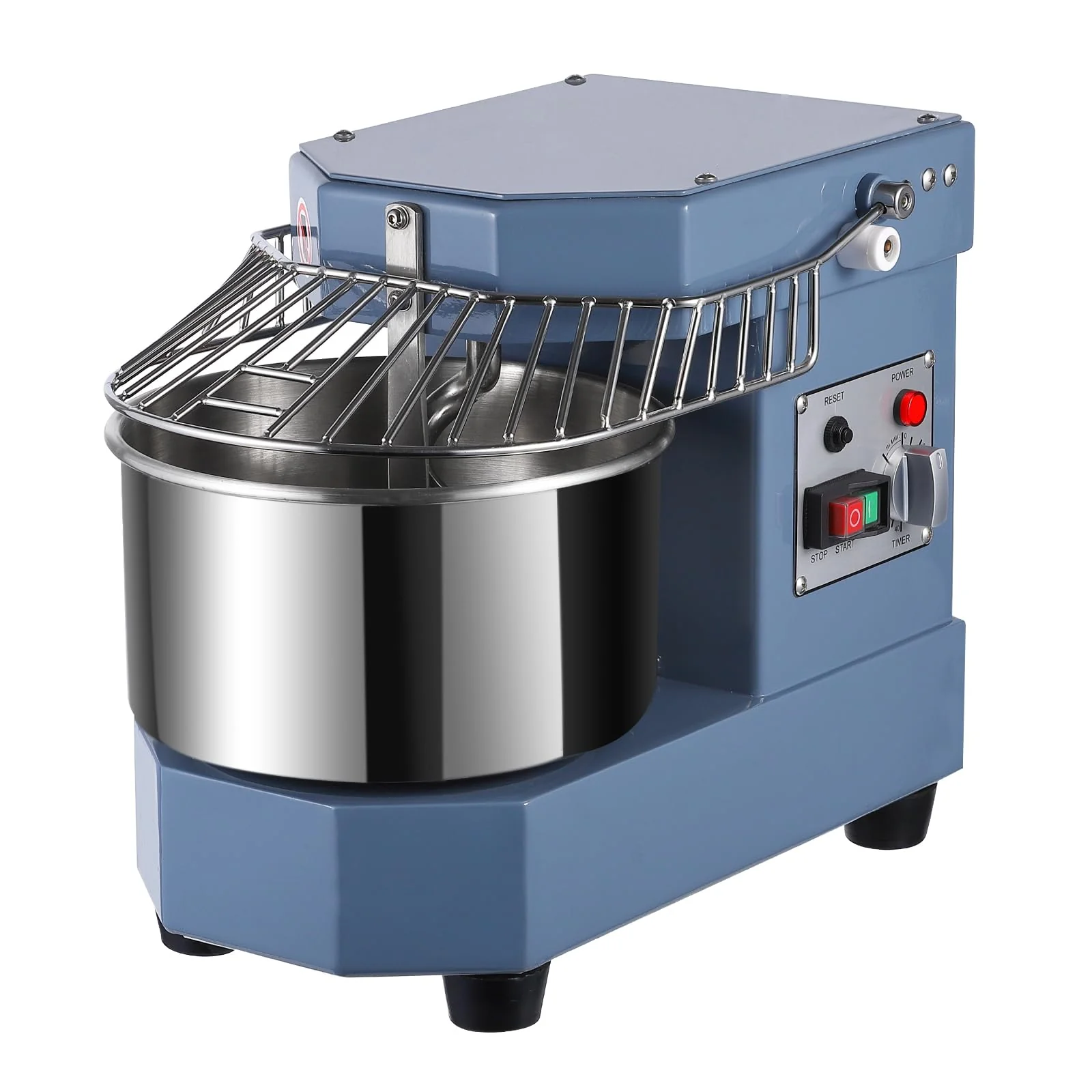 c098aee7c06b77851f4fa67dfe6abb27b2911c63bbcfa5eaec2d81386e808fdf 2025 8Qt Commercial Food Mixer, 450W Dual Rotating Dough Kneading Machine w Food-grade Stainless Steel Bowl, Security Shield Timer, Commercial(Blue)