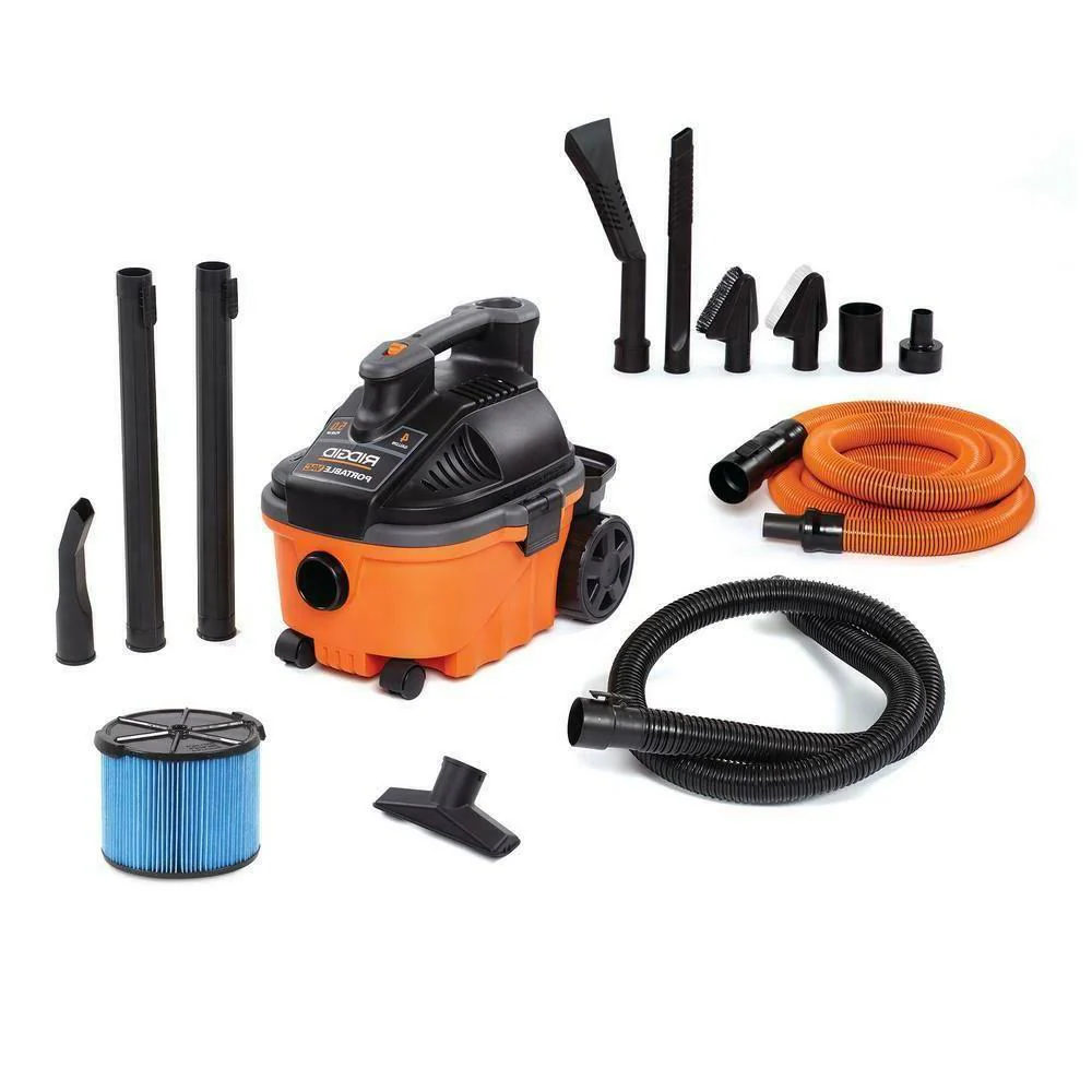 c0f7fa99ad5f430575906b15bd0ff6731220d5ff6bf424a37cc3939ad4a703de 4 gal. 5.0-Peak Portable Wet/Dry VAC with Premium Auto Detailing Kit