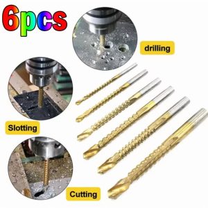2025 New Upgrade Drill Bits, 6 Pcs Twist Drill Bit Set Power Tool Accessories Us
