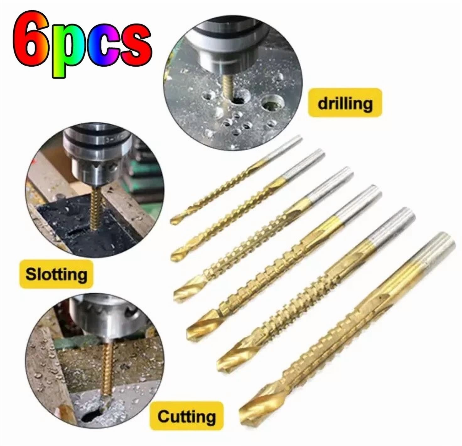 c15b3e692f6595fa95658972c8aaf74b712c63f95aeeafe7730b3010190be83e 2025 New Upgrade Drill Bits, 6 Pcs Twist Drill Bit Set Power Tool Accessories Us