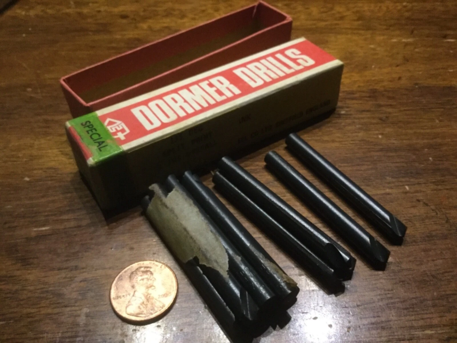 c2e540f3c7f0836d42b2c98841c3ec9b1757189441a1ccc084b91ddcd84d3a5d KNACK - 12 Dormer England Special Short Flute 7/32 Stub 1/2 Flute X 2 Long Drill Drills