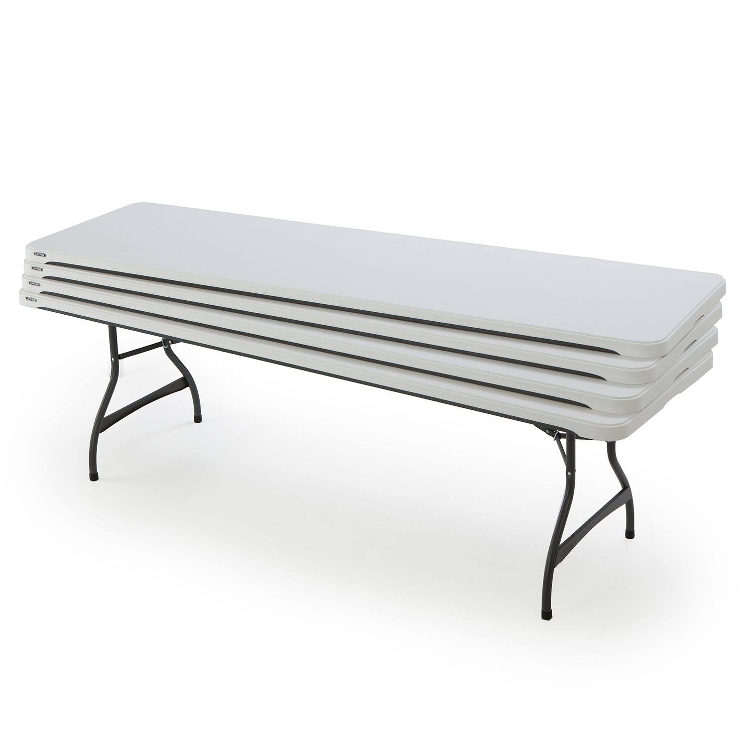 c345776e09ac1ff41544905f2c70fa2e0327bba275e35c0e078da45c2f520c86 2025 Lifetime 4-Pack Commercial Stacking 8 ft Folding Table ¨C White (80344)