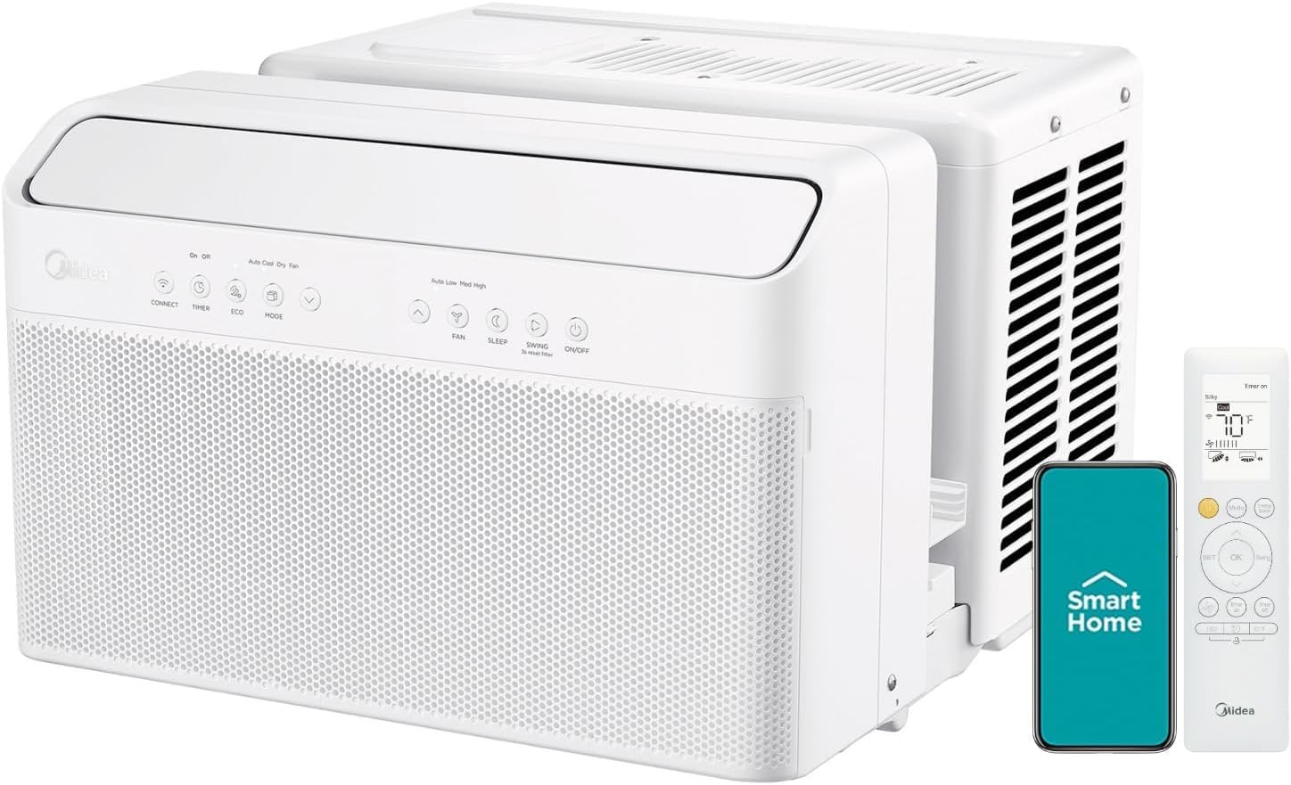 c34853a2abc353ee810c475694f658f93966d27dc978764a0f0f7b07f9dc4bfc Midea 12,000 BTU U-Shaped Smart Inverter Window Air Conditioner Cools up to 550 square feet