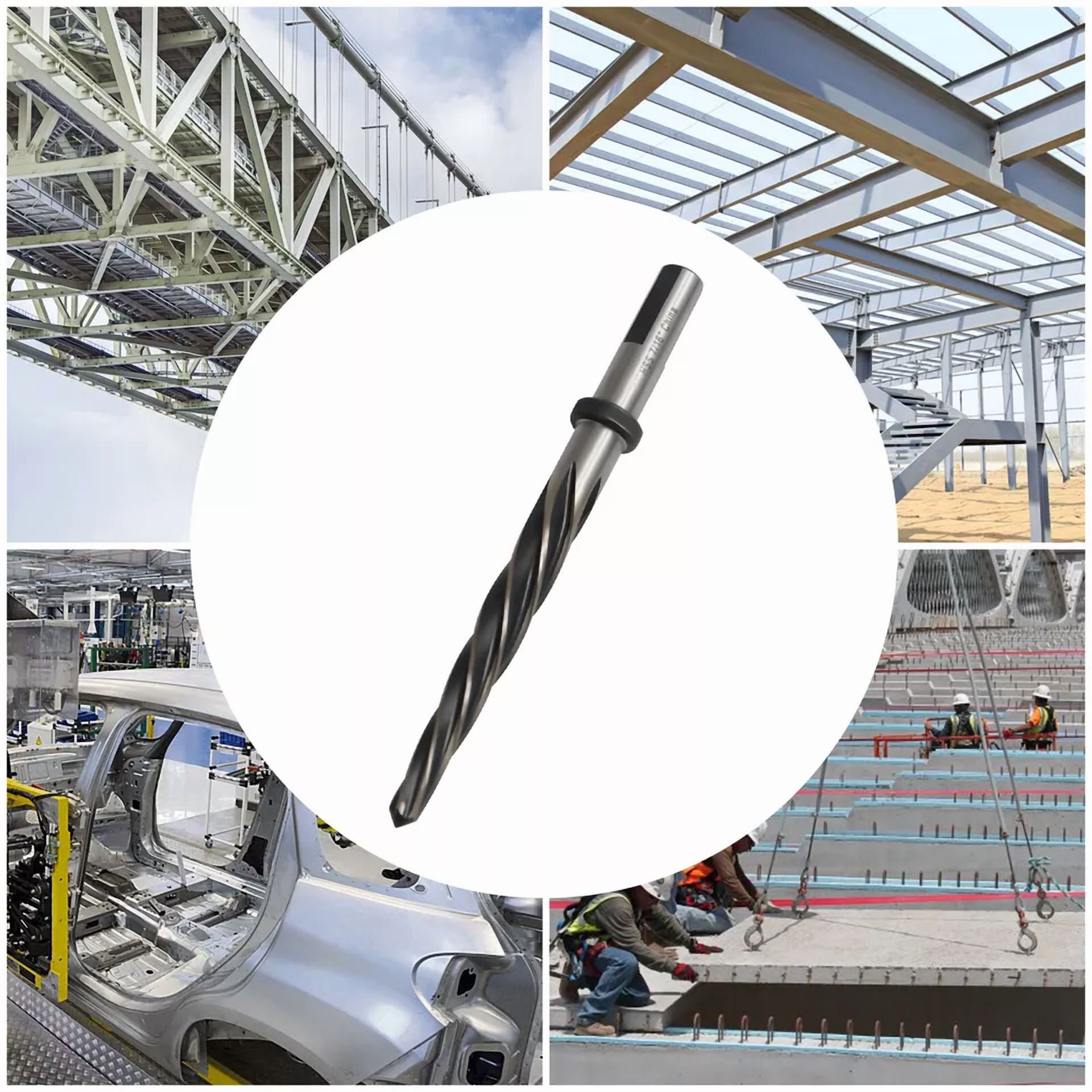 c3d83638a028a408fdc5c4523b245a331b6b916954d6ffc0fb2b4c976cdd7f09 KNACK - 3-Flat Shank 7/16" Bridge Construction Reamer With 1/2" Shank Drill Bit Tool New