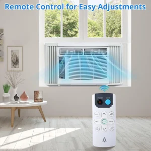 Window Air Conditioner With Reusable Filter Controls, 6000 BTU 115V~, Suitable for 250 Sq.Ft