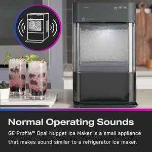 [$106.39 Today Only] GE Ice Maker - 38 lbs/day + Free Ice Bucket  Scoop(Stainless Steel)