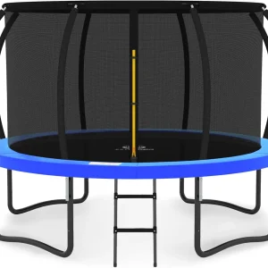 ASTM Approval Outdoor Trampoline for Kids(Orange Black/12FT)