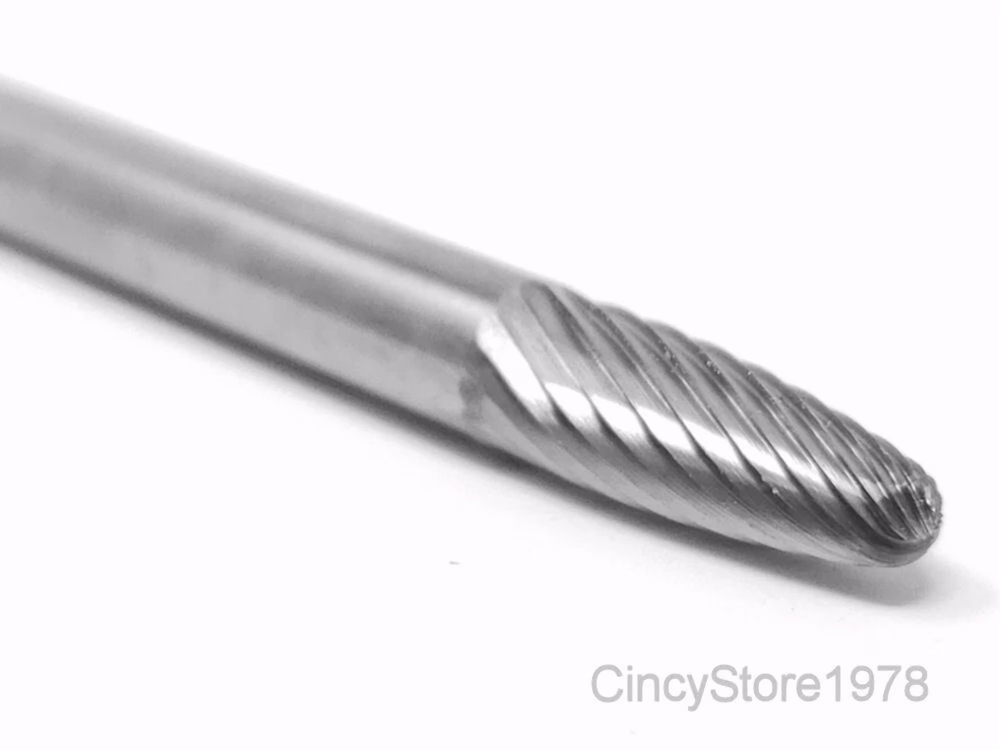 KLYNE - Sf1S Tree Shape 1/4" Carbide Burr Bur Tool Die Grinder Bit 1/4" Shank