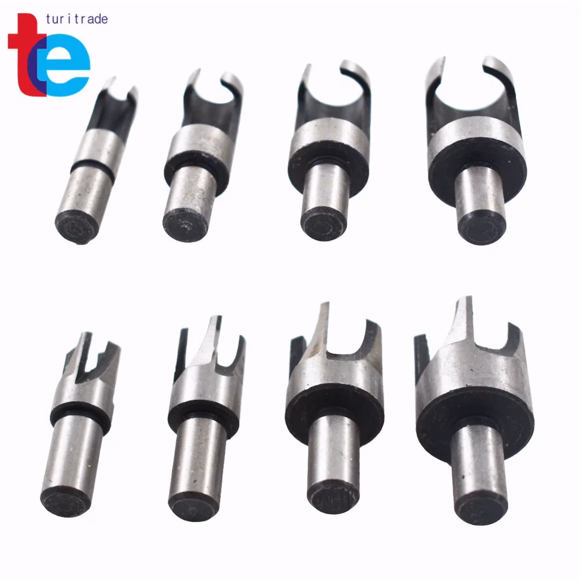 c5254a51d89cf935dd6a95744996040cc205941112e123653a00a0447cca8f5c Carbon Steel Wood Plug Hole Cutter Dowel Maker Cutting Shank Drill Bit Set 8 Pcs