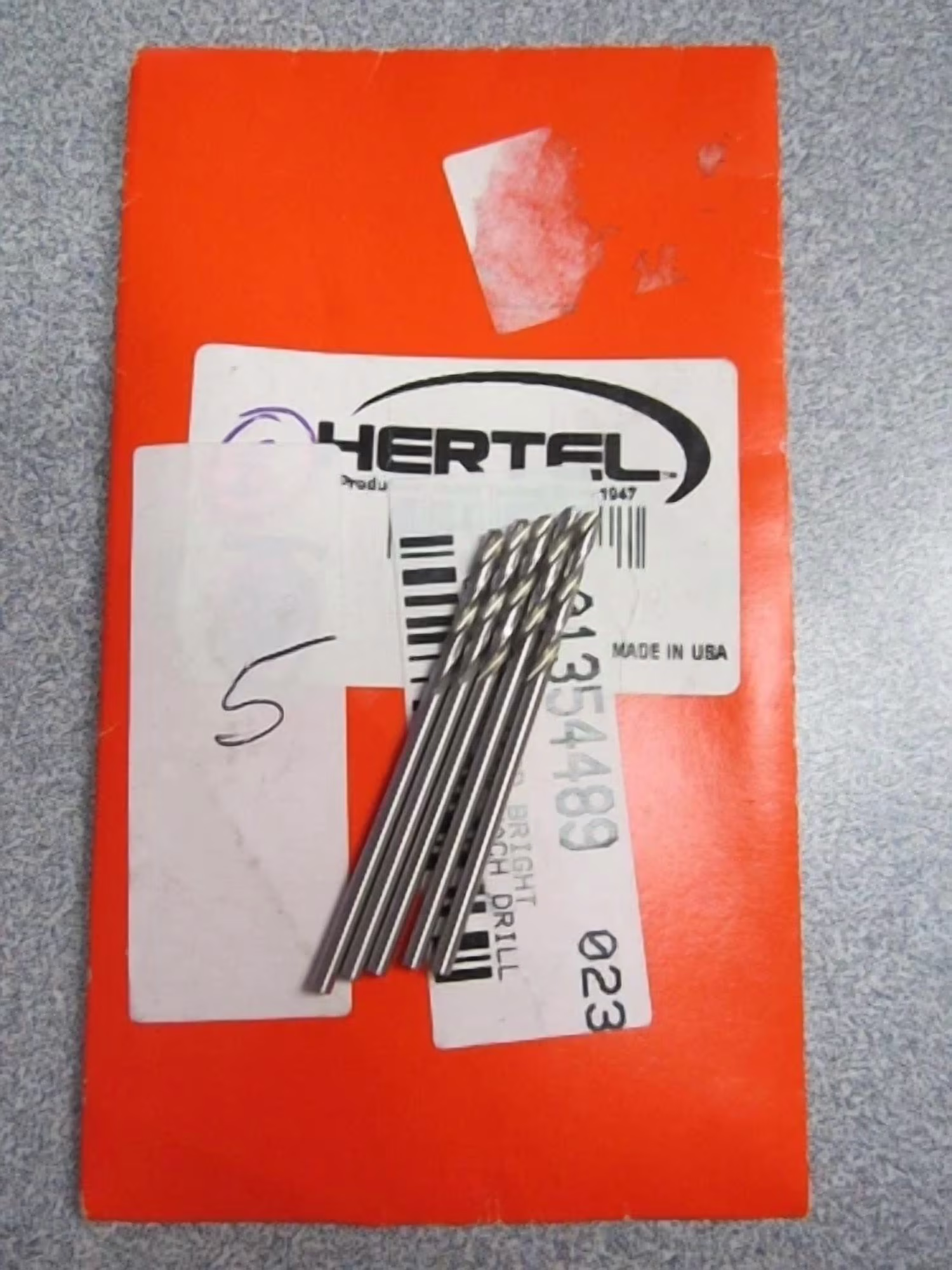KLYNE - (5) #48 (.0760") Screw Machine Drill Bits 118Deg Angle Bright Hss