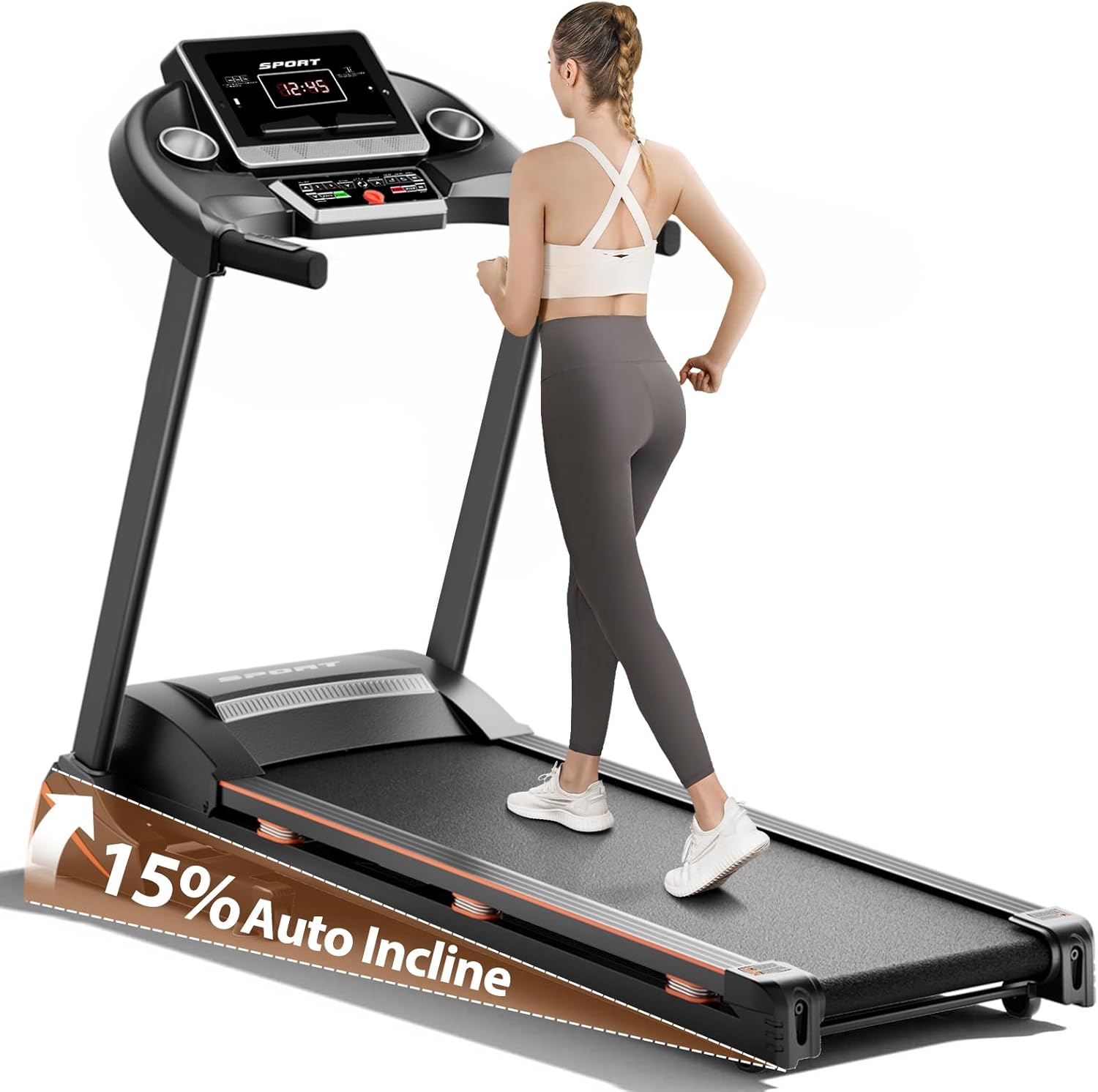 c699b91abfda1d478421247ba6cdb41f9386be7444b70f7075601cb34865c638 Home Treadmill 3HP Folding with Auto Incline Bluetooth
