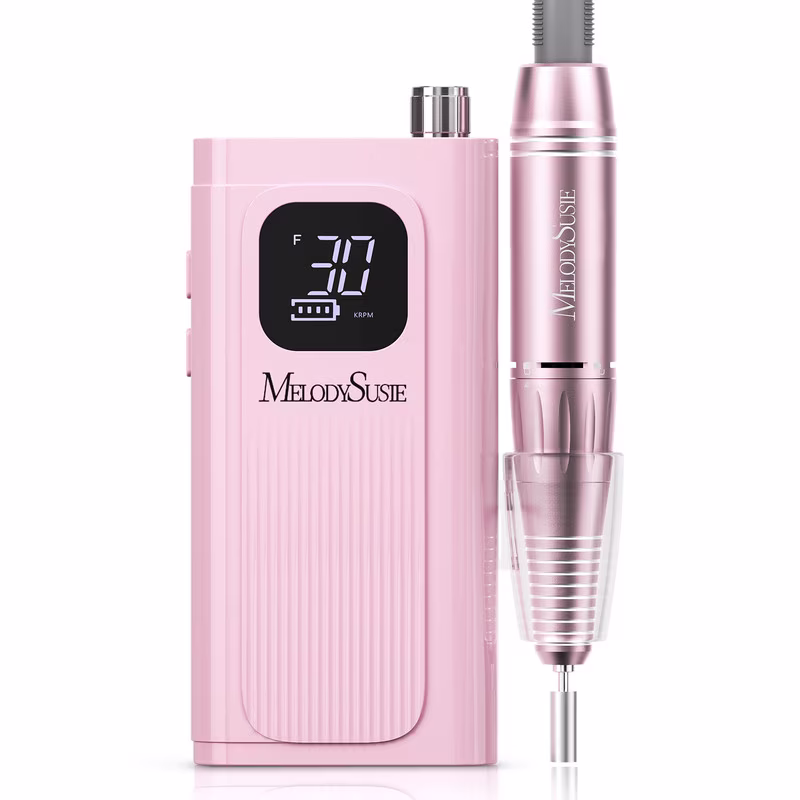 c70b83e43c0ff74d80b4eb5b16aeaf49432db1c15baba4c2709898145b8fc0c0 MelodySusie SC300F Electric Nail Drill Machine,30000 RPM Cordless Rechargeable Nail File Kit for Acrylic Gel Nail Care Manicure Polishing Set,Purple