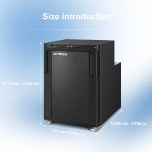 12 Volt RV Refrigerator 45L/1.6cu.ft RV Fridge and Freezer(45L)
