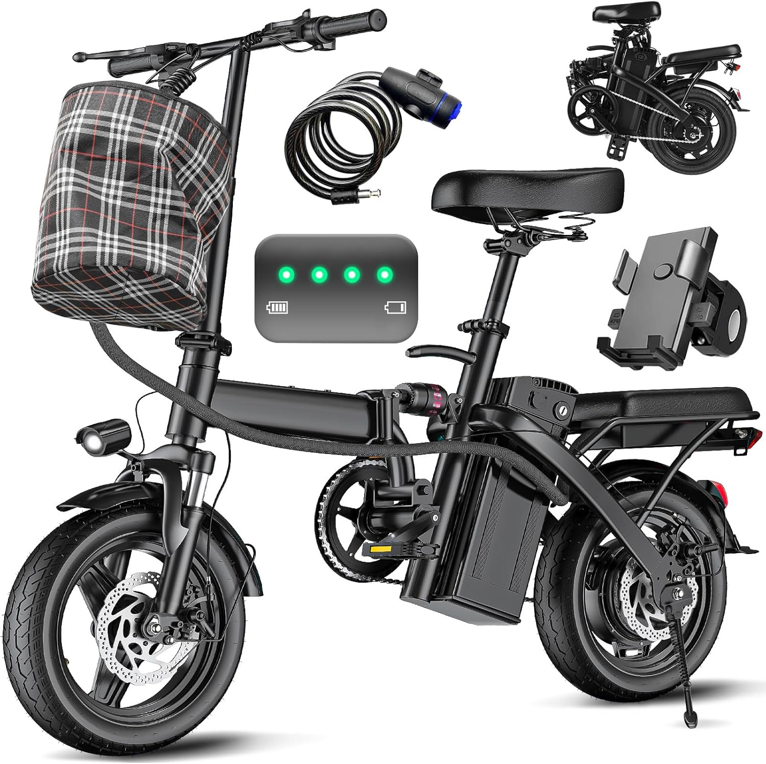 ca21e029205eaaf45d0b13ac04edd4af9d8e5e934812358554e580d81afd5edb Electric Bike for Adults Teens Folding E-Bike Commuter City Foldable ebike Motor 48V 24MPH